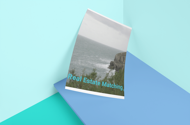 Seaside Serenity Photo paper poster with realestatematching without key Logo