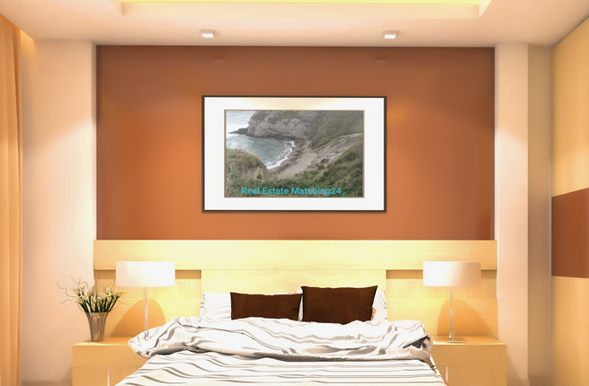 Sea & Hills Poster with realestatematching24 without key Logo