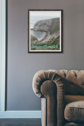 Sea & Hills Poster with hangers with Groundfloor24 without House Logo