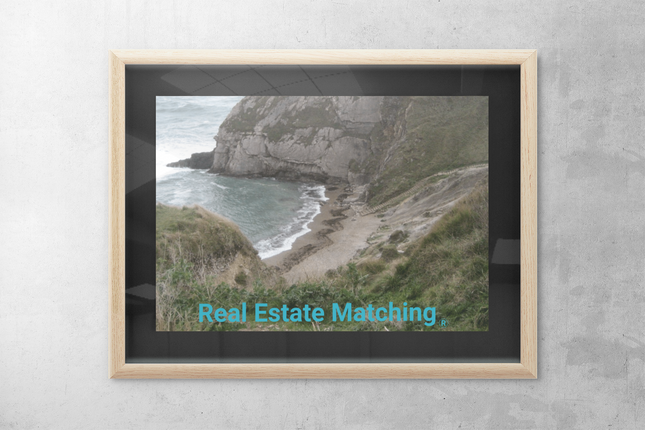 Sea & Hills Poster with realestatematching without key Logo