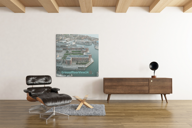 Nice City Poster with groundfloorview24 with House Logo
