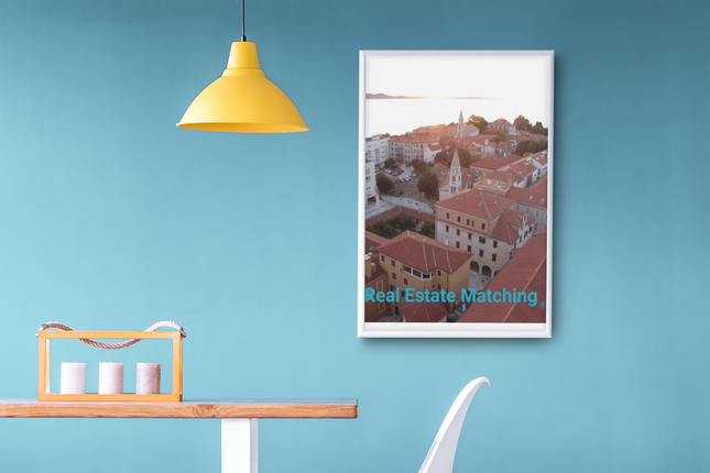 Roof Sunset View Photo paper poster with realestatematching without key Logo