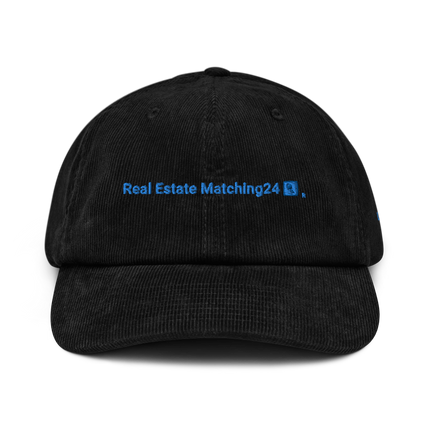 Liechtenstein Corduroy Hat Real Estate Matching24 with 3 Logos.