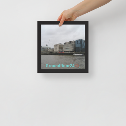Beautiful Place Framed poster with Groundfloor24 Logo