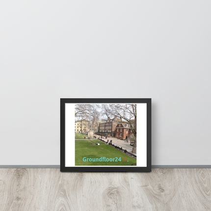 Beautiful Park Framed poster with Groundfloor24 with House Logo