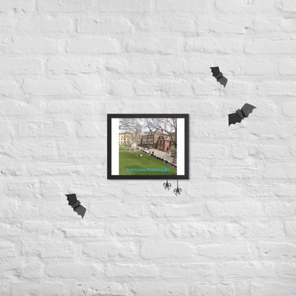 Beautiful Park Framed poster with realestatematching with key Logo