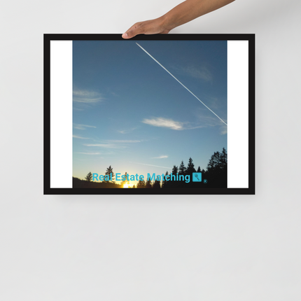 Attractive Sinari Framed poster with realestatematching with key Logo