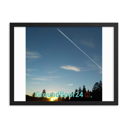 Attractive Sinari Framed poster with Groundfloor24 with House Logo