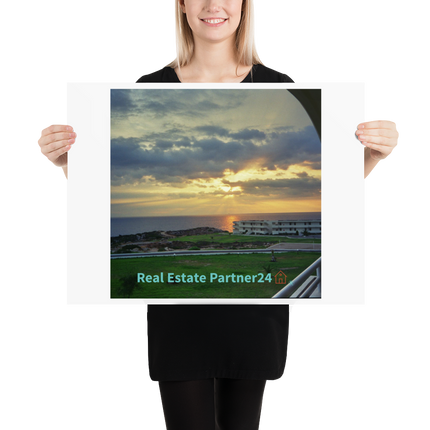 Natural View Poster with realestatepartner24 with house Logo