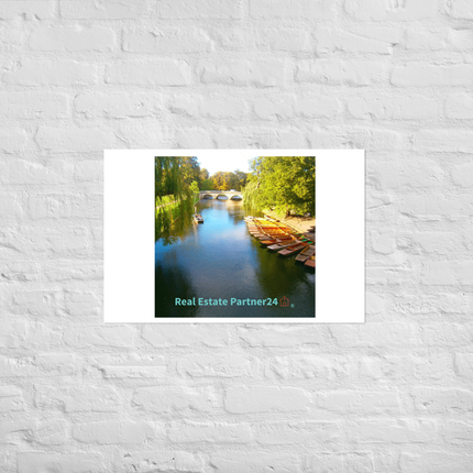 Beautiful Nature Poster with realestatepartner24 with house Logo