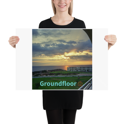 Natural View Poster with Groundfloor with House Logo