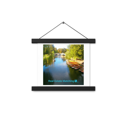 Beautiful Nature Poster with hangers with realestatematching with key Logo
