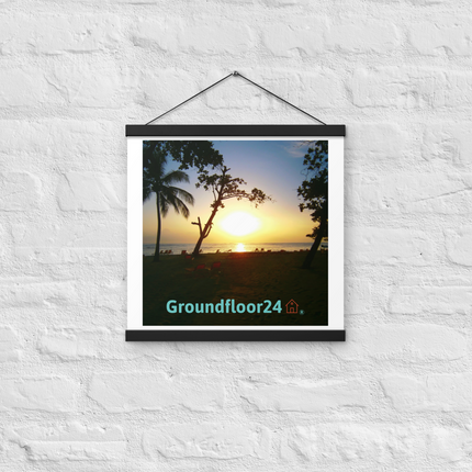 Beautiful Sea View Poster with hangers with Groundfloor24 without House Logo