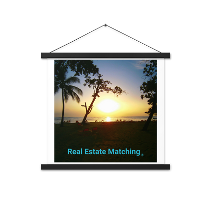 Beautiful Sea View Poster with hangers with realestatematching without key Logo