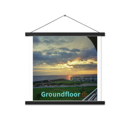 Natural View Poster with hangers with Groundfloor with House Logo
