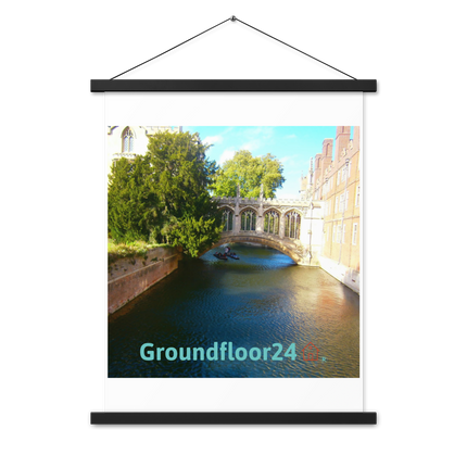 Beautiful Canel Poster with hangers with Groundfloor24 with House Logo