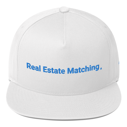 Latvia Flat Bill Cap Real Estate Matching with 3 Logos