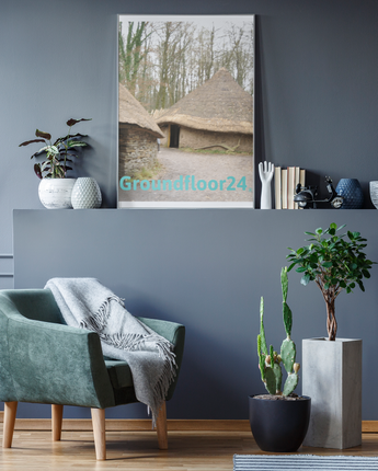 Village Charm Framed poster with Groundfloor24 without House Logo