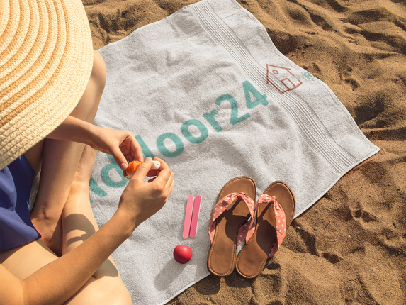Towel with Groundfloor24 Logo