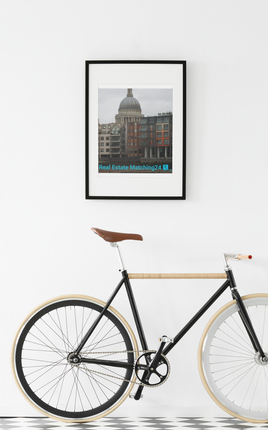 St. Paul's Cathedral Photo paper poster with Real Estate Matching24 Logo