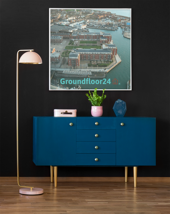 Nice City Photo paper poster with Groundfloor24 with House Logo