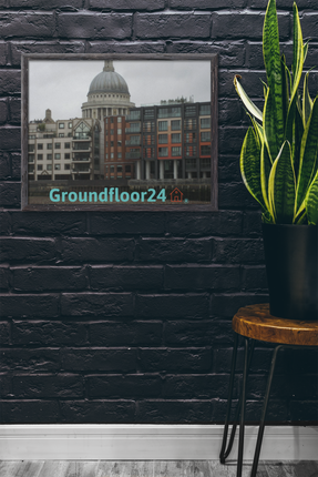 St. Paul's Cathedral Framed poster with Groundfloor24 Logo
