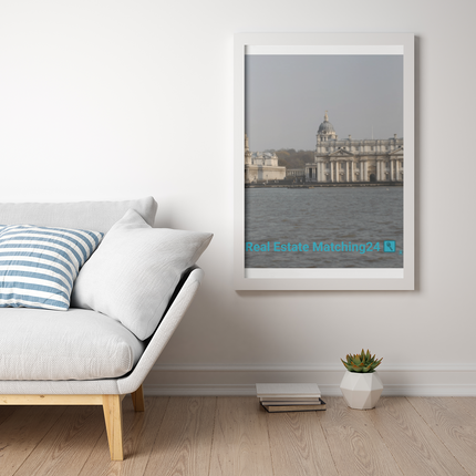 Riverside Beauty Photo paper poster with realestatematching24 with key Logo