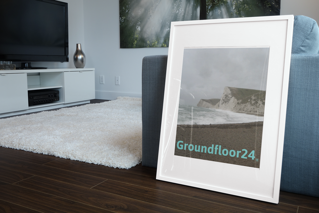 Waves and Sand Poster with Groundfloor24 without House Logo