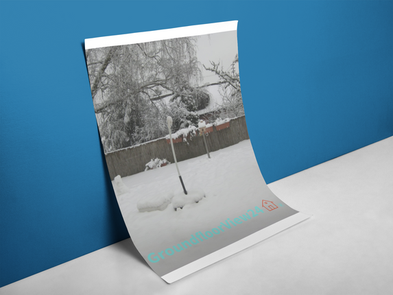 Winter Wonderland Poster with hangers with groundfloorview24 with House Logo