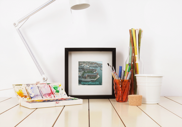 Nice City Framed photo paper poster with Groundfloor24 without House Logo