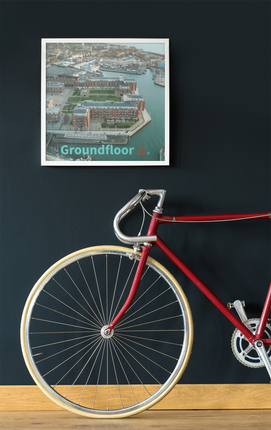 Nice City Poster with Groundfloor with House Logo