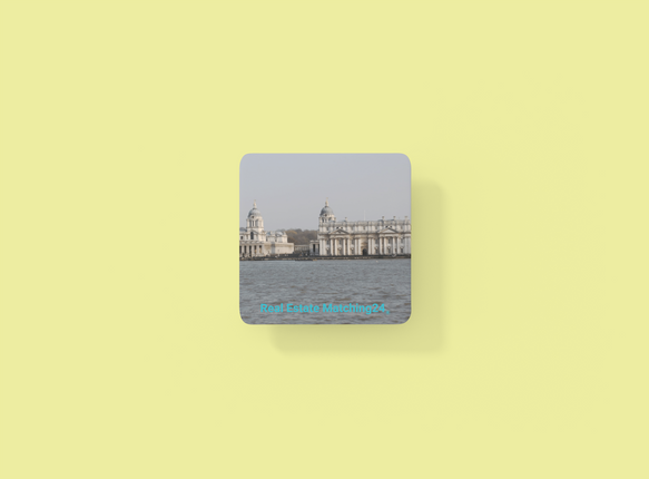 Riverside Beauty Cork-back coaster with realestatematching24 without key Logo