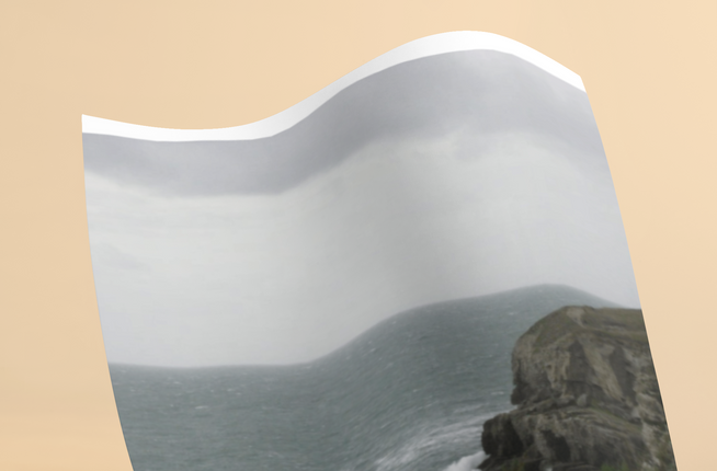 Seaside Serenity Photo paper poster with realestatematching24 without key Logo