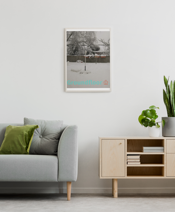 Winter Wonderland Framed poster with Groundfloor with House Logo