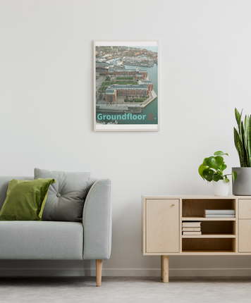 Nice City Photo paper poster with Groundfloor with House Logo