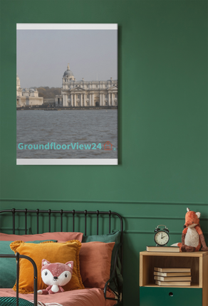 Riverside Beauty Framed poster with groundfloorview24 with House Logo