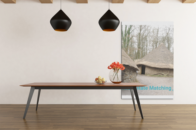 Village Charm Poster with realestatematching without key Logo