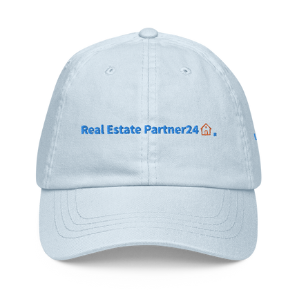 United Kingdom Pastel baseball hat Real Estate Partner24 with 3 Logos.