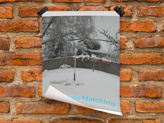 Winter Wonderland Poster with hangers with realestatematching without key Logo