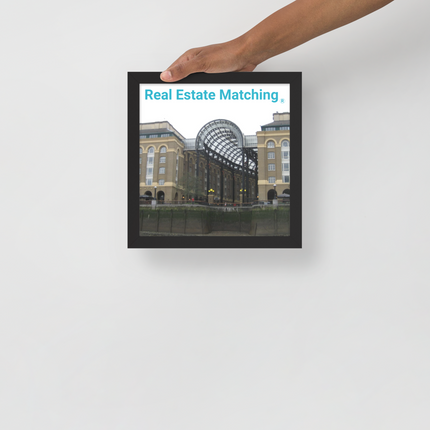 Hay's Galleria Framed photo paper poster with Real Estate Matching Logo