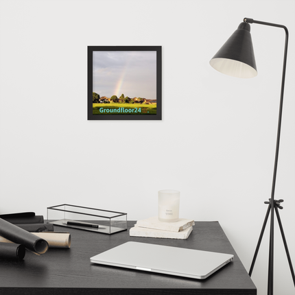 The Rainbow Sinari Framed photo paper poster with Groundfloor24 Logo