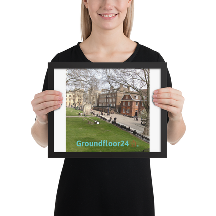 Beautiful Park Framed photo paper poster with Groundfloor24 with House Logo