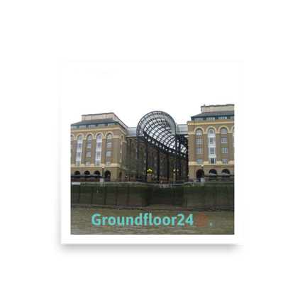 Hay's Galleria Photo paper poster with Groundfloor24 Logo