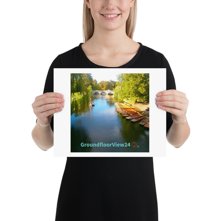 Beautiful Nature Photo paper poster with groundfloorview24 with House Logo
