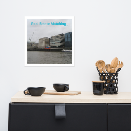 Beautiful Place Photo paper poster with Real Estate Matching Logo