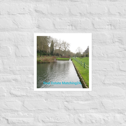 Lakeside Beauty Photo paper poster with realestatematching24 without key Logo