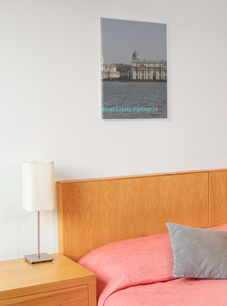 Riverside Beauty Framed poster with realestatepartner24 with house Logo