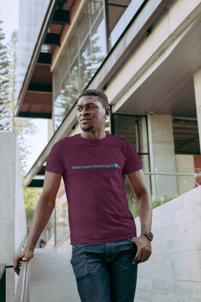 Denim T-Shirt with Real Estate Matching24 Logo