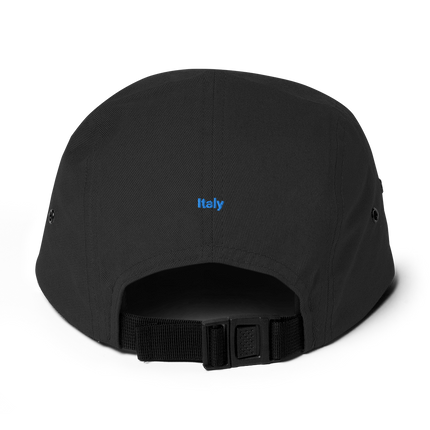 Italy Five Panel Cap Groundfloor with 3 Logos.