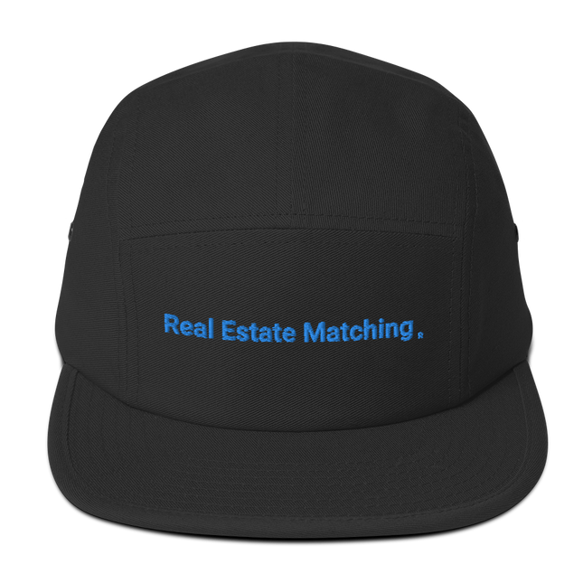 Estonia Five Panel Cap Real Estate Matching with 3 Logos